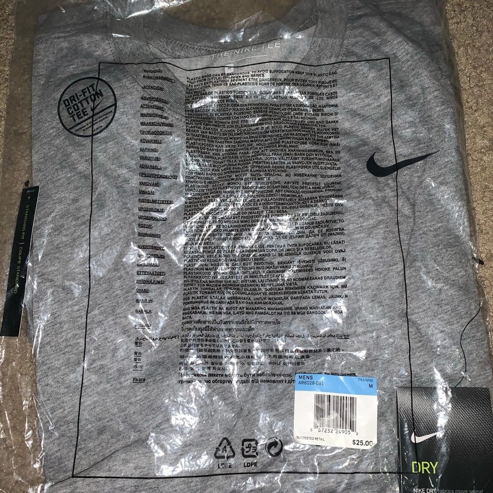 Nike Dri-Fit Training Shirt Mens Medium